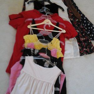 Wholesale lot Estate Clearance USED 10 long Dresses cotton Poly Petite